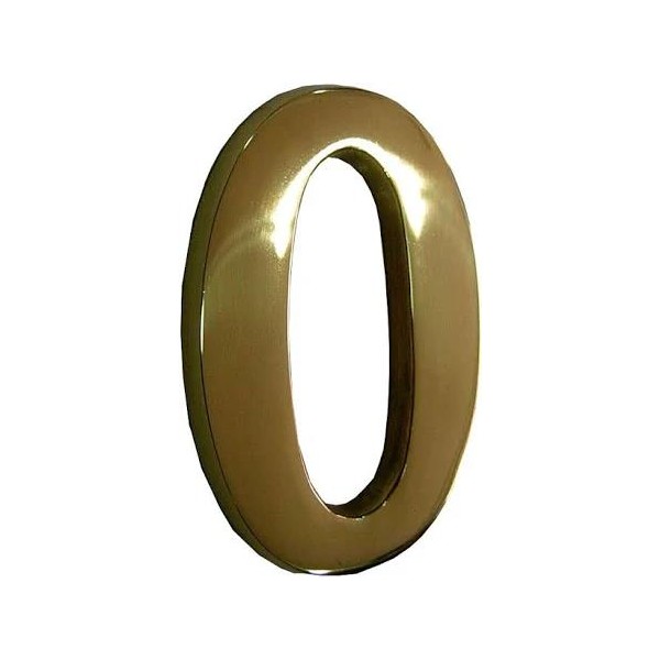 NUMERO 0 LATON 10CM PARA PORTAL