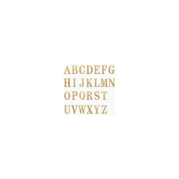 LETRA C LATON ORO 7.5CM