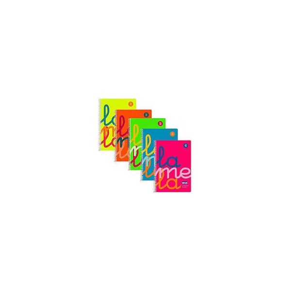 CUADERNO Fº ESPIRAL LAMELA 4MM PLASTICO