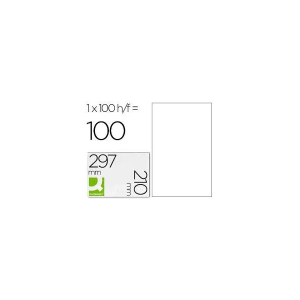 ETIQUETA ADHESIVAS A4 100HJ 210*297MM  1050030