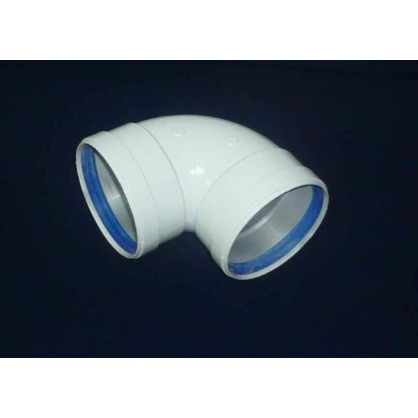 CODO ALUMINIO HUMO 100MM 88º