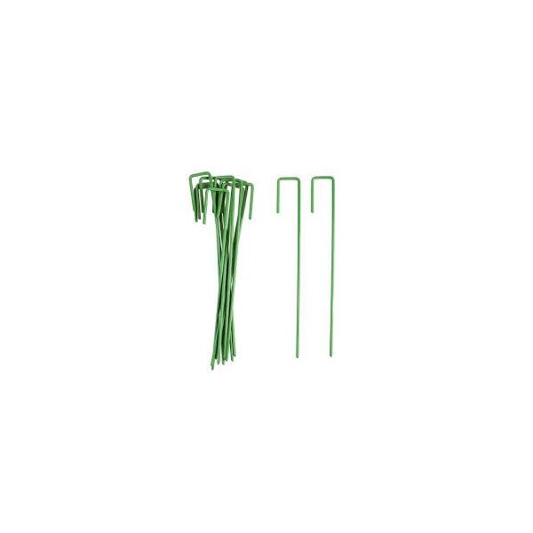 PIQUETILLA 25CM 12 UNID LACADAS VERDE 4MM