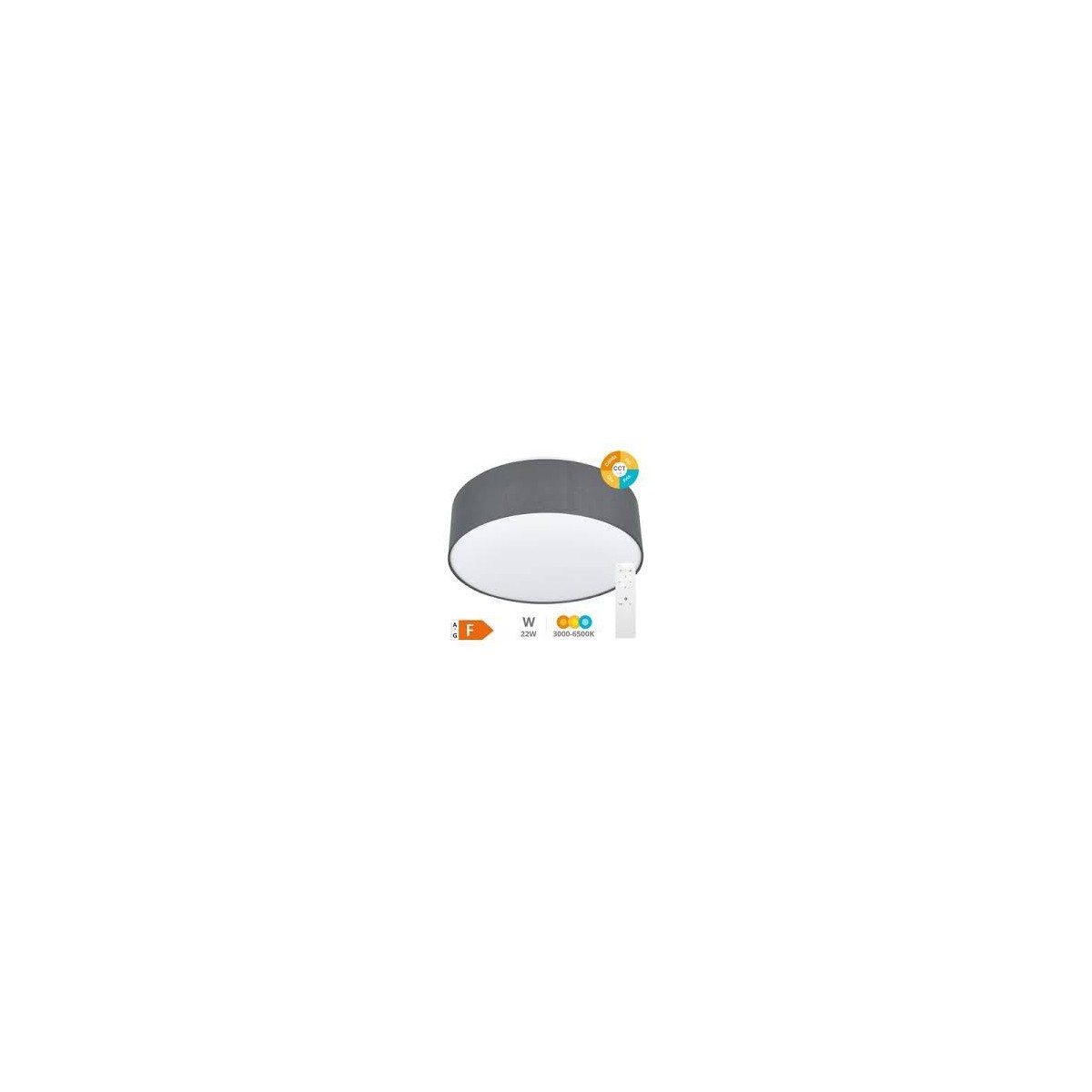 PLAFON LED SUPERFICIE 22W 6500K 3200LM