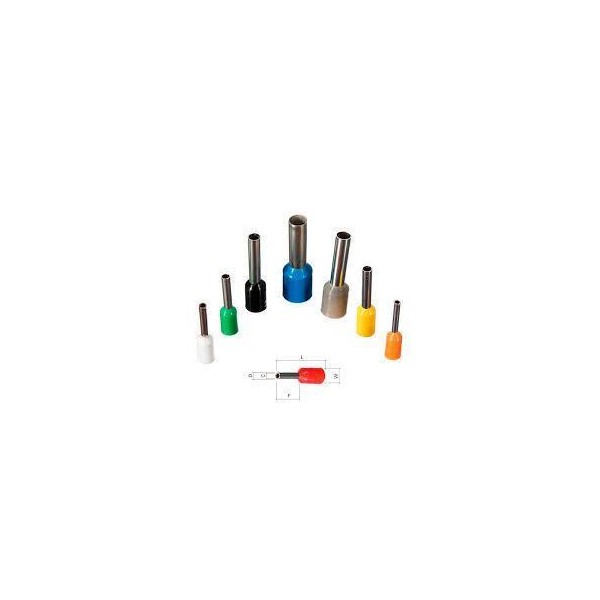 PUNTERA PARA CABLE 25MM 100 UNIDA