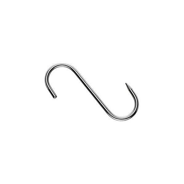 GANCHO CARNICERO 5*140 INOX 3 UNIDADES