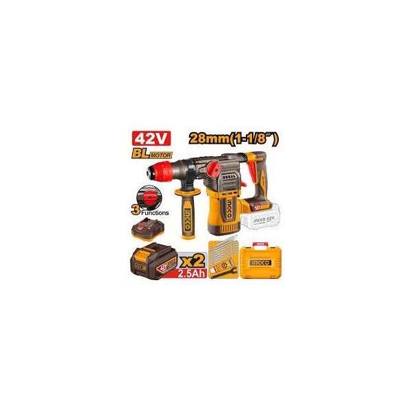 MARTILLO COMB DEMOLEDOR 28MM 42V  INGCO OFERTA