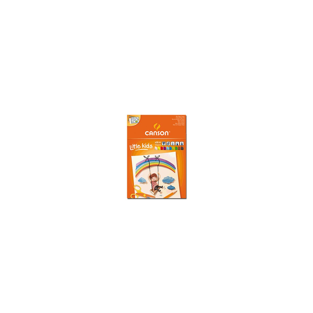 CARTULINA A4 COLORES PAQUETE 30 UNID SURTI CANSON