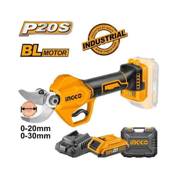 TIJERA A BATERIA 20V + BATERIA 2AH INGCO BRUSL