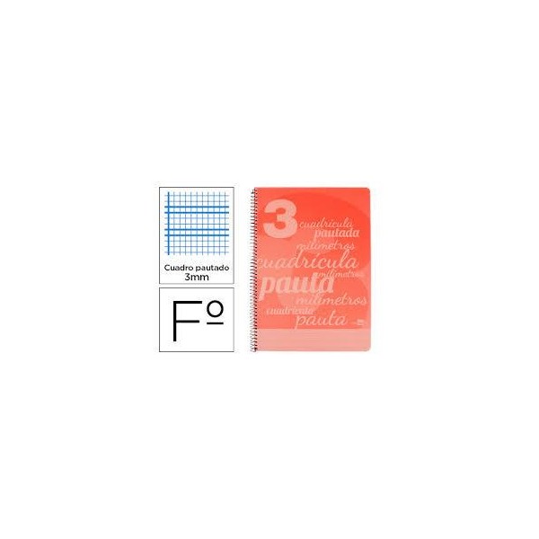 CUADERNO Fº80HJ PAUTA GUIA 3MM 70GR 51697 LIDERP