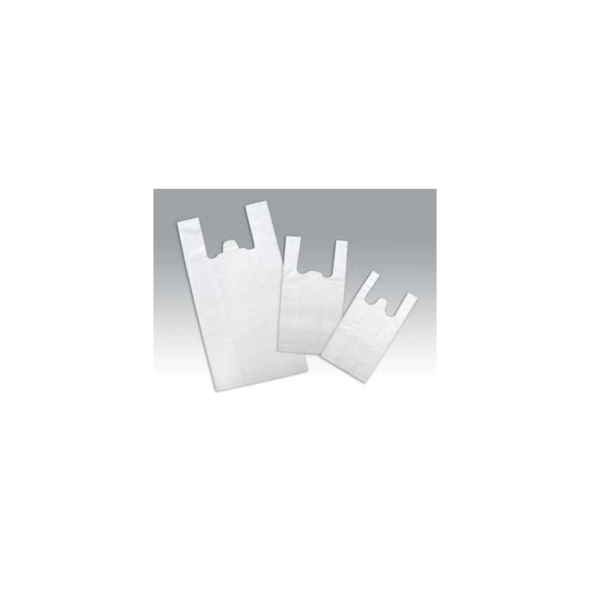 BOLSA CAMISETA BLANCA 42*55 AZUL RECICLADA 1KG
