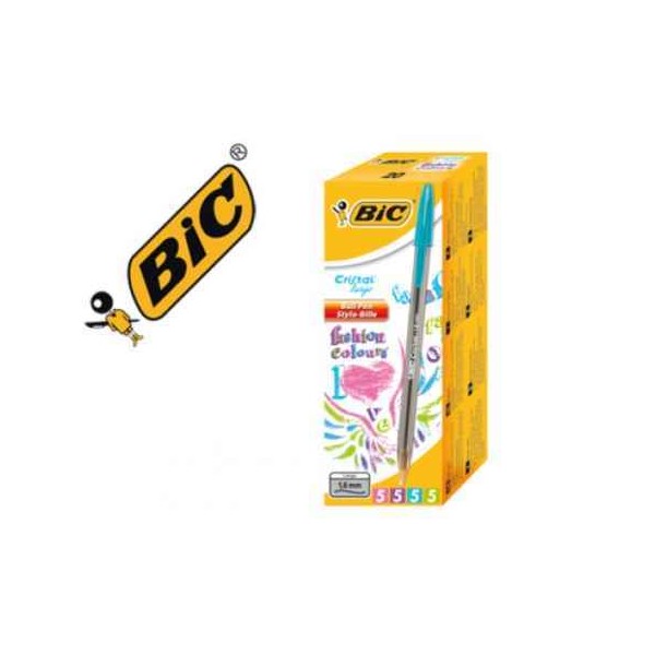 BOLIGRAFO BIC CRISTAL X-LARGE 1.6 VERDE PISTACHO