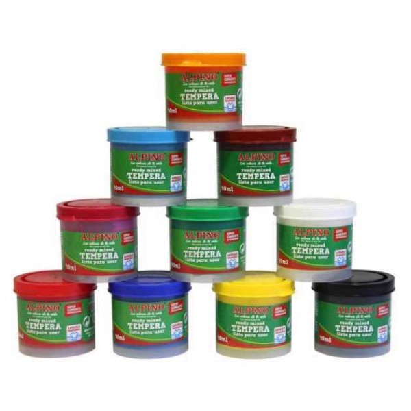 TEMPERA ROJA 40 ML ALPINO