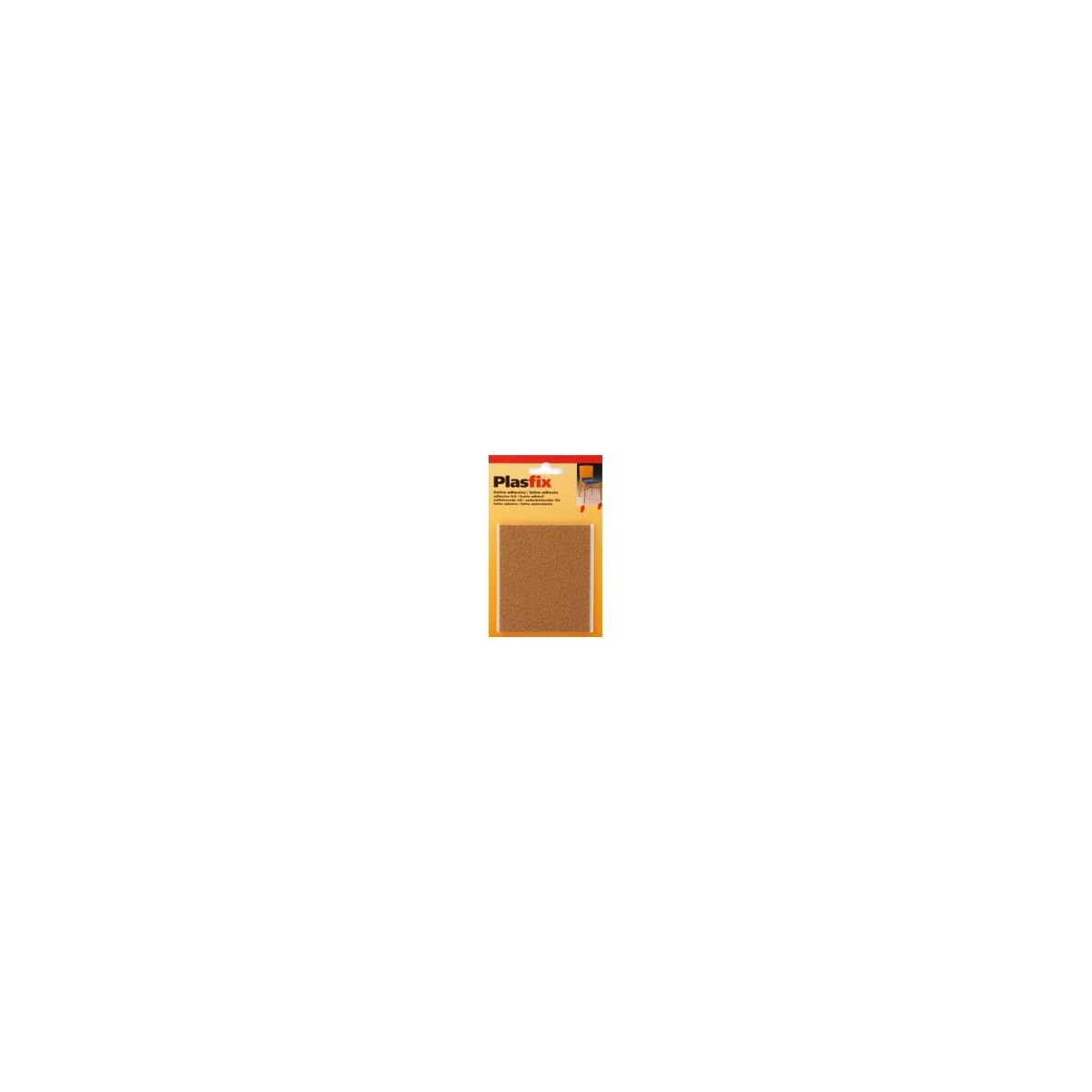 FIELTRO ADHESIVO ANEX 9*9 PARA SILLAS MARRON