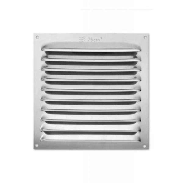 REJILLA ALUMINIO HUMO BLANCA 17*17