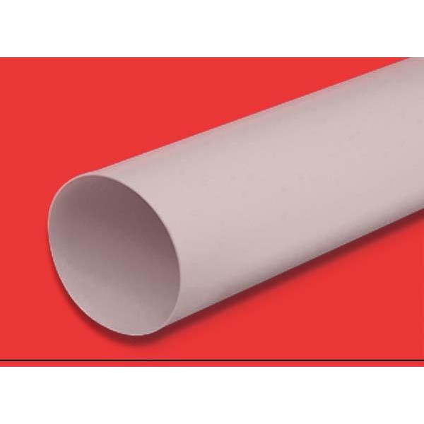 TUBO HUMO REDONDO PVC 100*1.5MT BLANCO