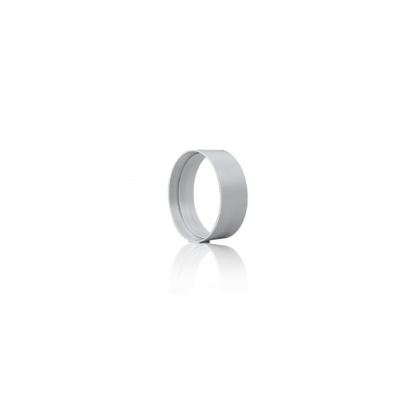 MANGUITO EMPALME HUMO REDONDO PVC BLANCO
