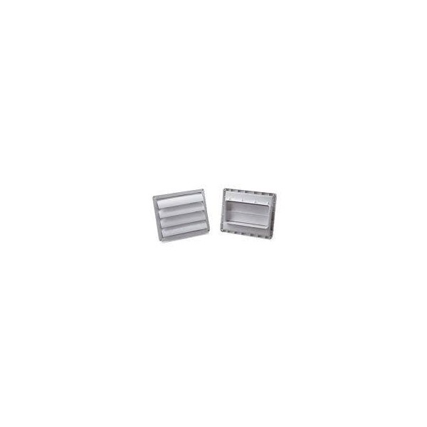 VENTANA SALIDA LAMINAS HUMO RECTANGUL  PVC BLANCO