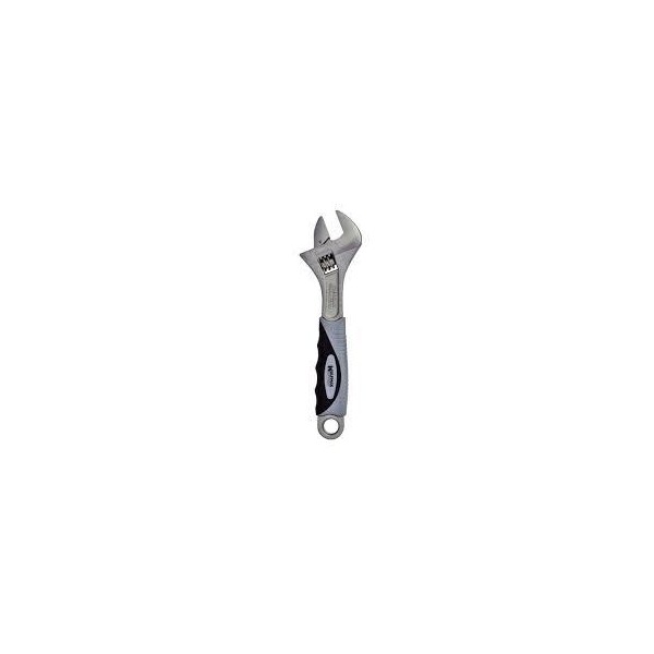 LLAVE INGLESA CROMO VANADIO M/ GOMA 8"