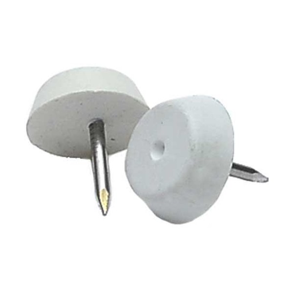 TACO CLAVO PATAS MUEBLE 15MM BLANCO