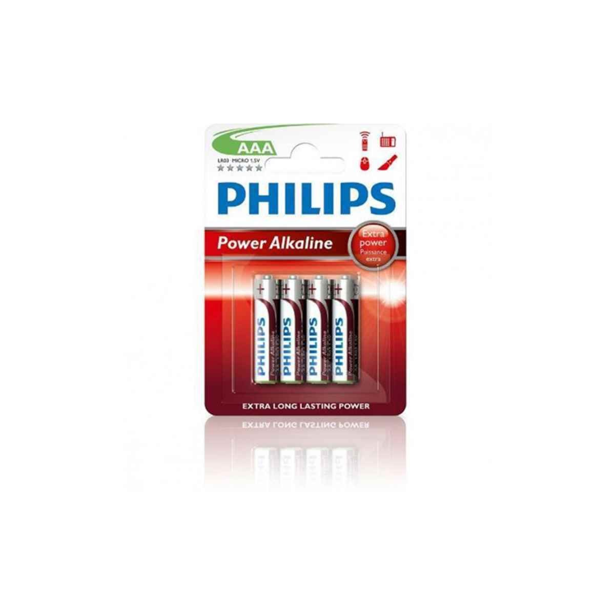 PILA ALKALINA LR03 4UNI PHILIPS