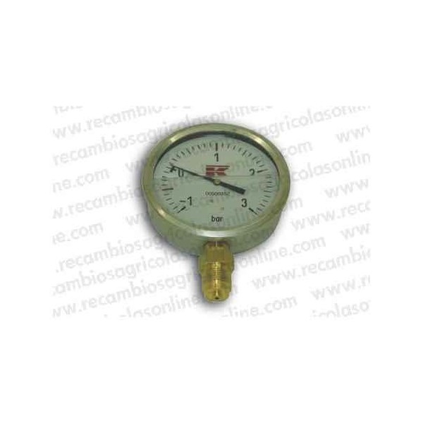 MANOMETRO GLICERINA 0-16BAR 63MM 1/4" INOX
