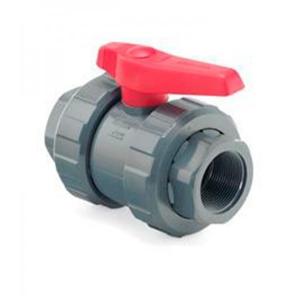 VALVULA BOLA PVC ROSCAR 63 2"