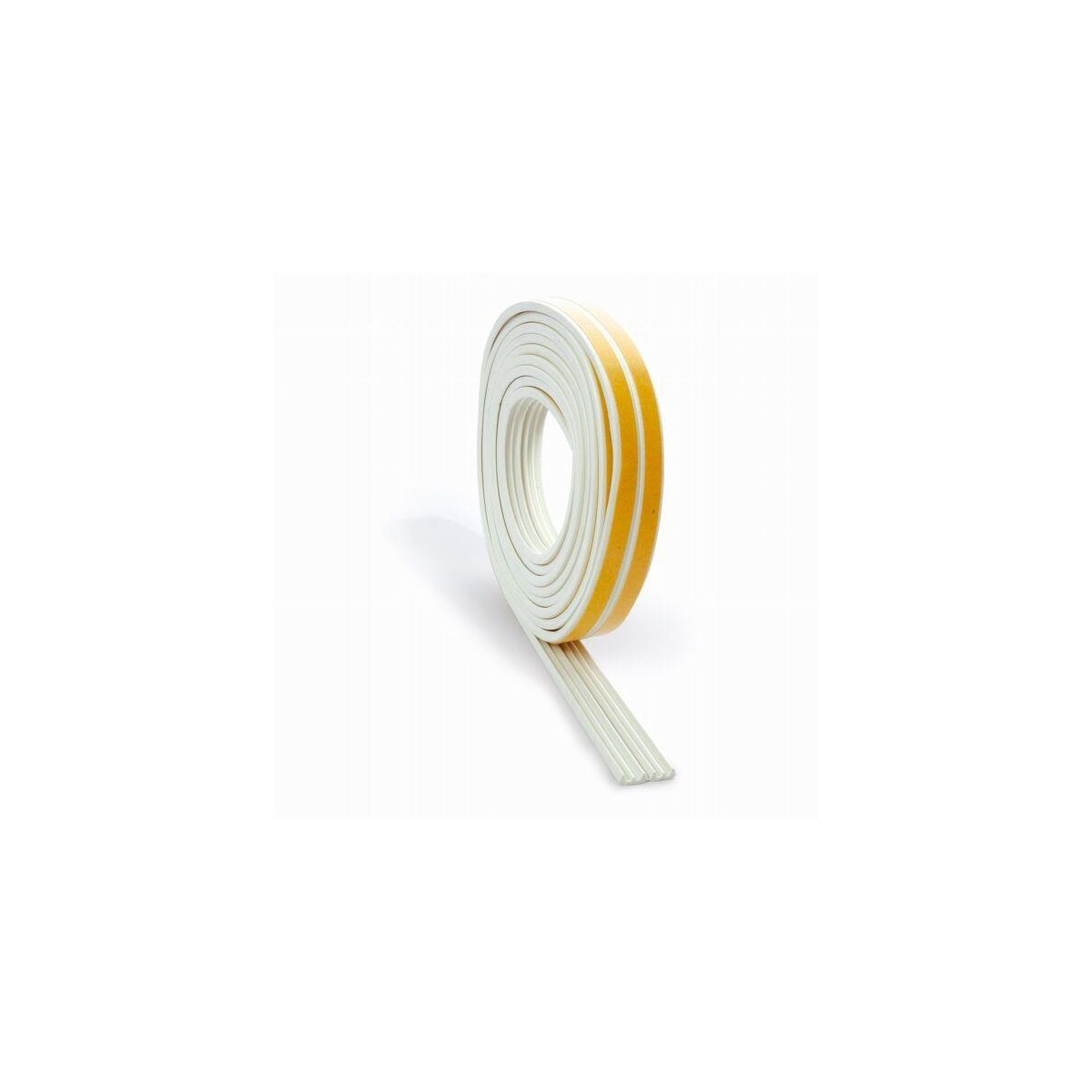 BURLETE ADHESIVO CAUCHO BLANCO 3.5MM*6MT