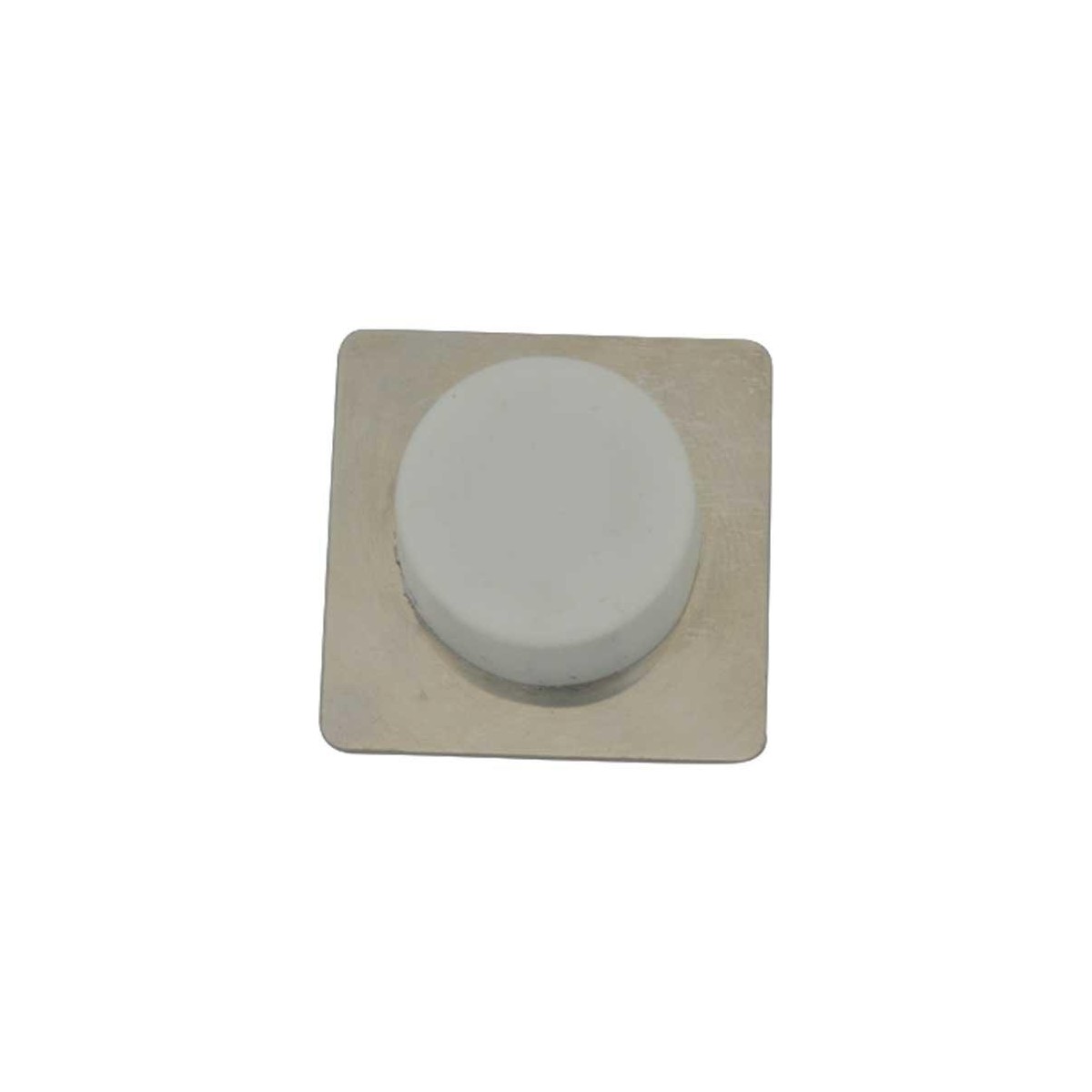 TOPE PUERTA CON PLACA ADHESIVO BLANCO GOMA