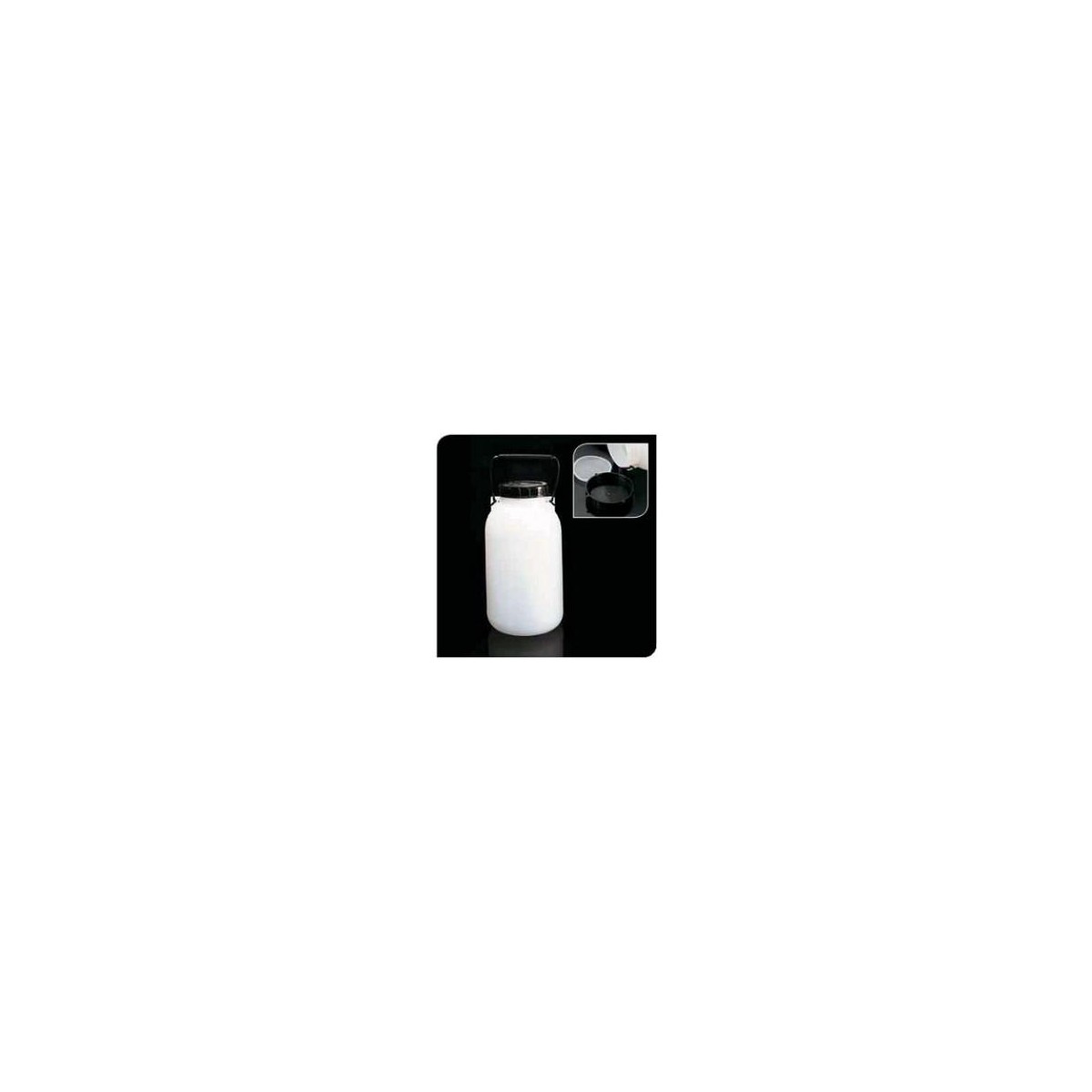 GARRAFA PLASTICO 5 LT TAPA ANCHA NEGRA