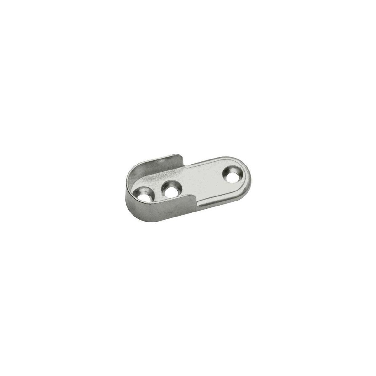 SOPORTE TUBO CORTINA OVAL CROMO