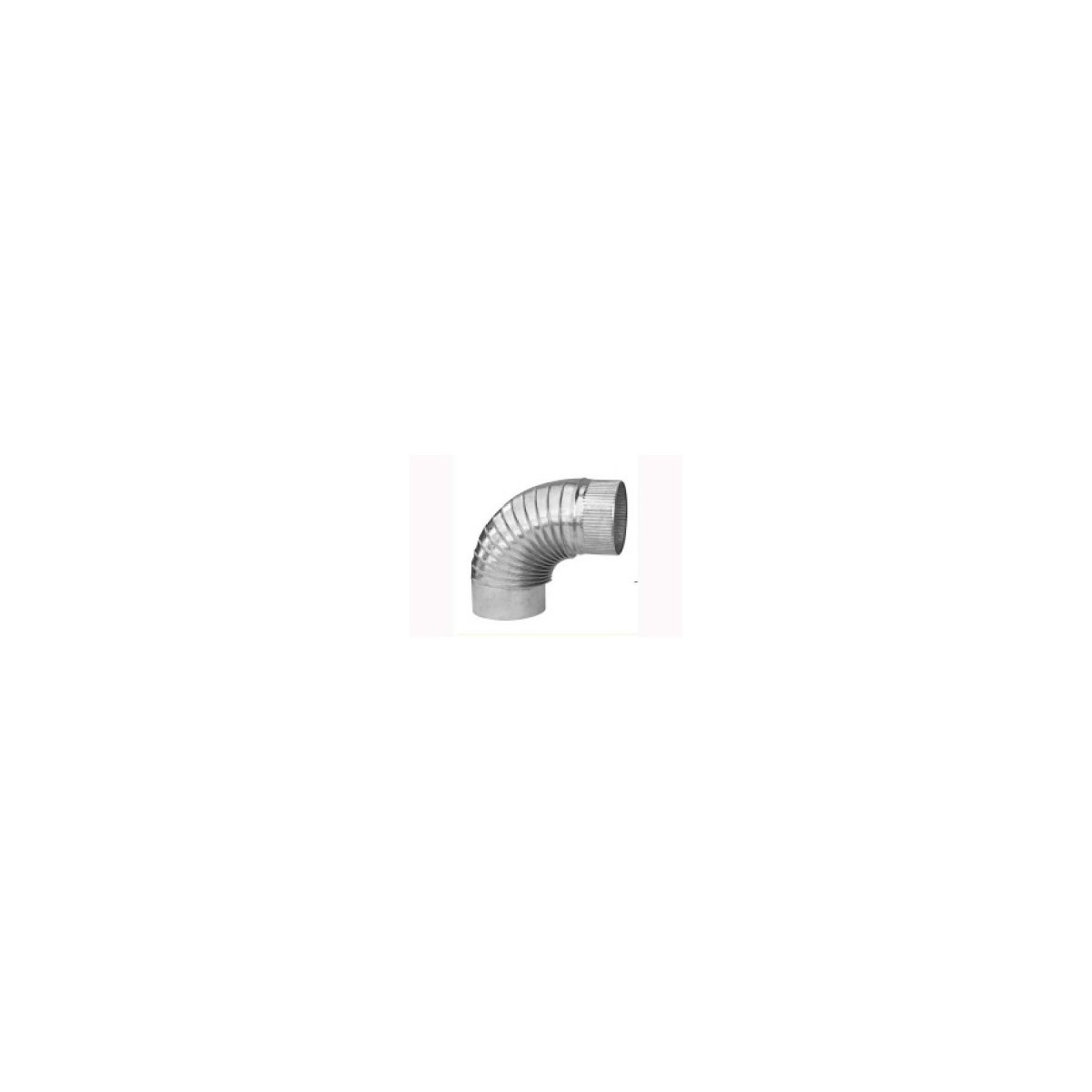 CODO GALVANIZADO HUMO 110MM 87º