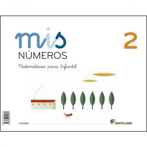 LIBRO MATEMATICAS 2  4 AÑOS MIS NUMEROS SANTILLANA