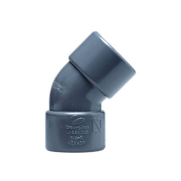 CODO PVC 32-45º SANITARIO