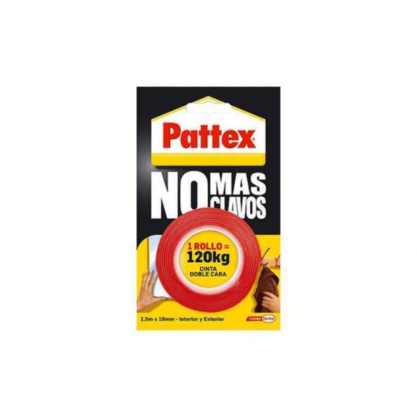 CINTA DOS CARAS ROJA NO MAS CLAVOS PATTEX