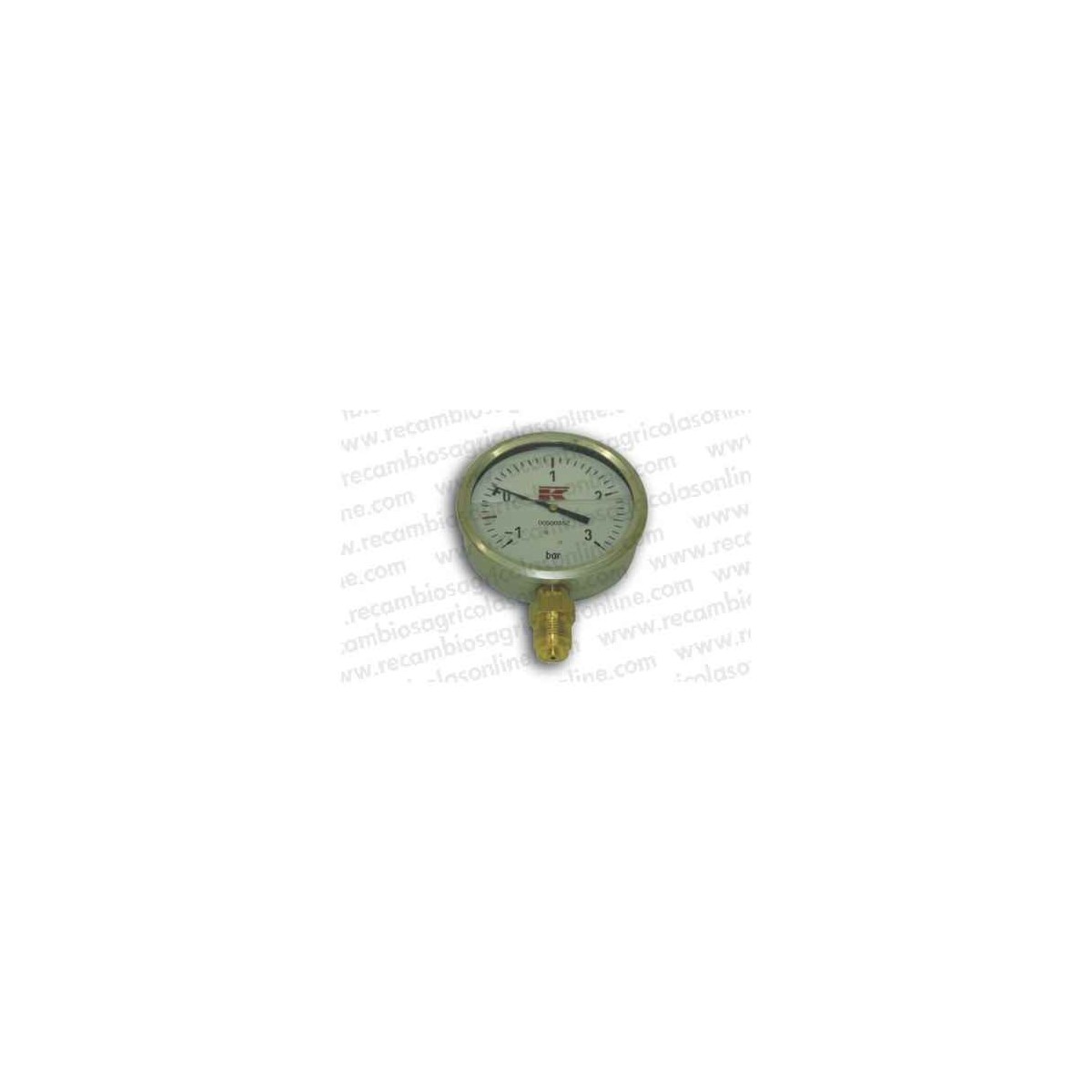 MANOMETRO GLICERINA 100 BARES INOX