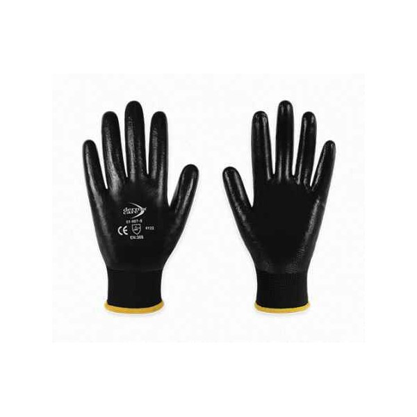 GUANTE NYLON NITRILO CUBIERTO NEGRO T8