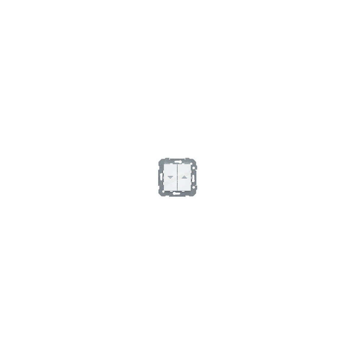 PULSADOR DOBLE PERSIANA BJC BLANCA 23565