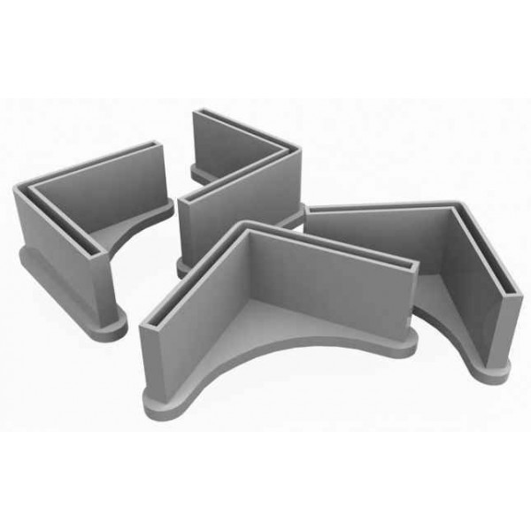PIE PLASTICO BLANCO ESTANTERIA SIMON