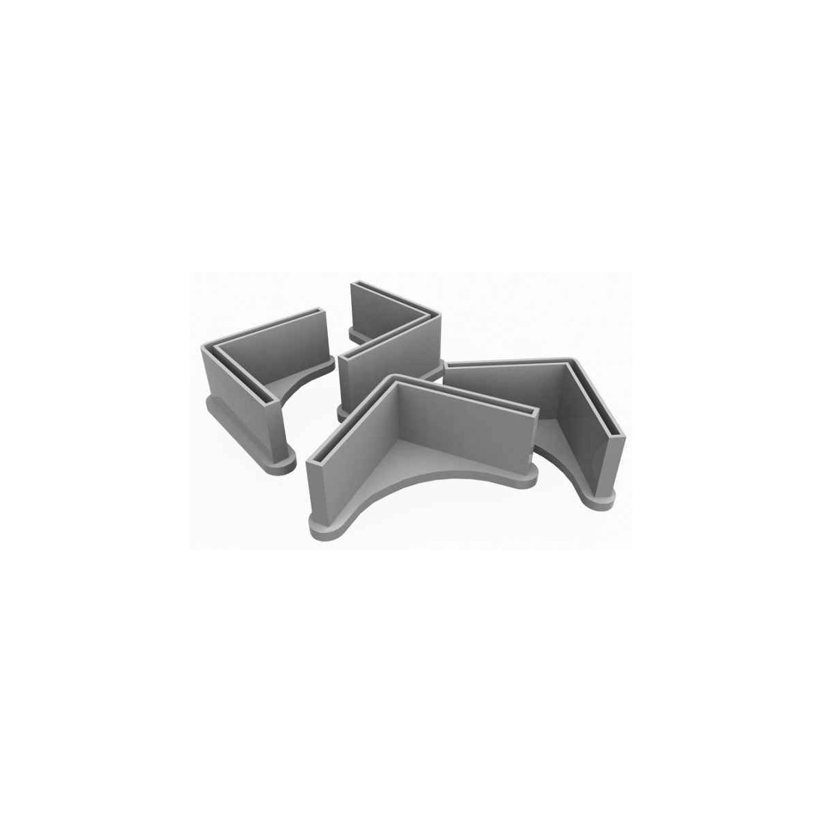 PIE PLASTICO BLANCO ESTANTERIA SIMON