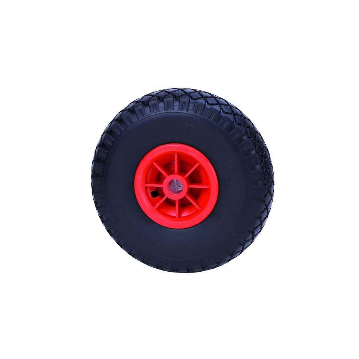 RUEDA CARRETILL ALMACEN NEUMATICA 26CM EJE DE 20MM