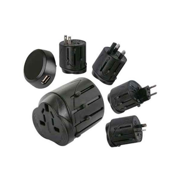 ADAPTADOR VIAJE UNIVERSAL CON USB