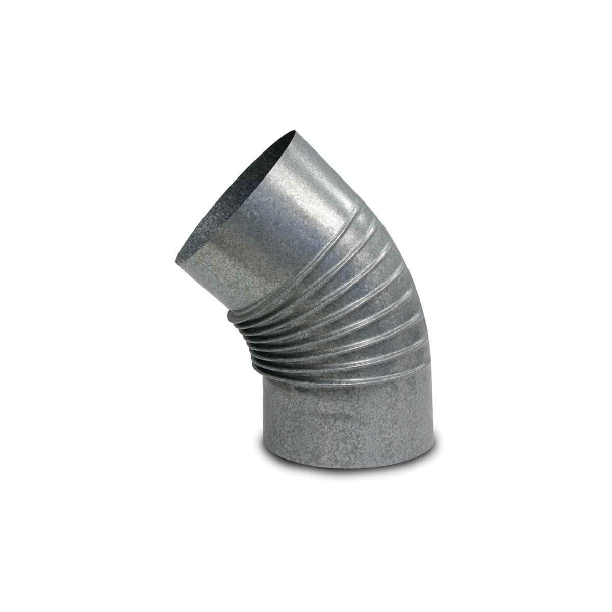 CODO GALVANIZADO HUMO 110MM 45º