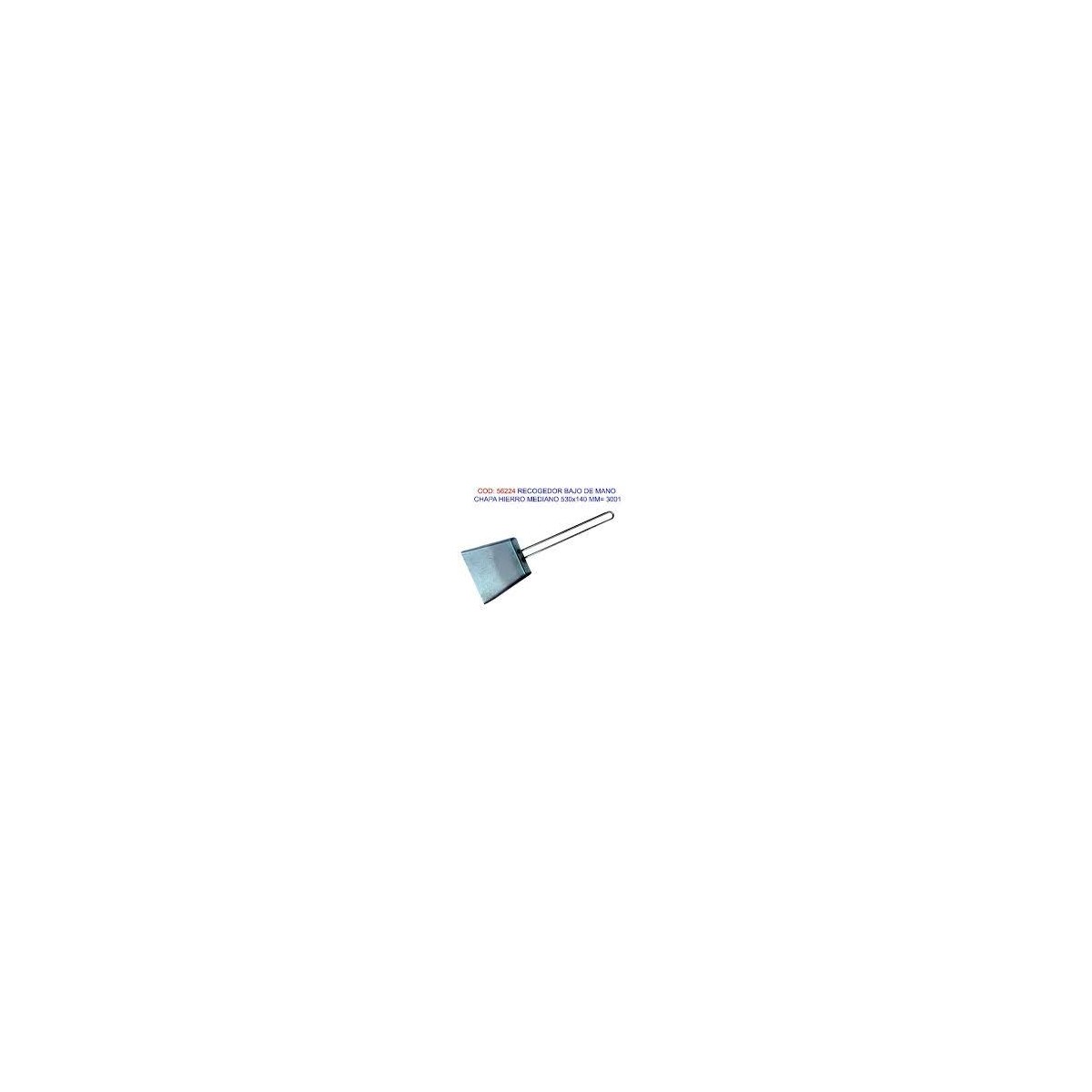 RECOGEDOR DE MANO CHAPA HIERRO 530*140MM