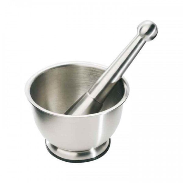 MORTERO ACERO INOX 12CM BOJ