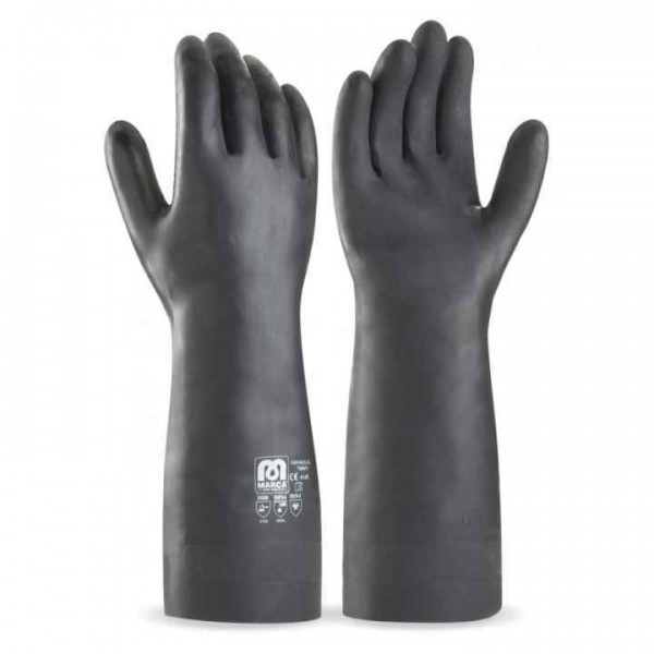 GUANTE NEOPRENO PARA QUIMICOS NEGRO T10
