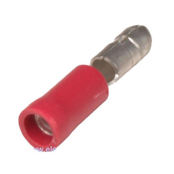 TERMINAL CILINDRICO MACHO 2.5MM CON PROTE
