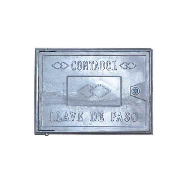 PUERTA TAPA CONTADOR ALUMINIO 22*35