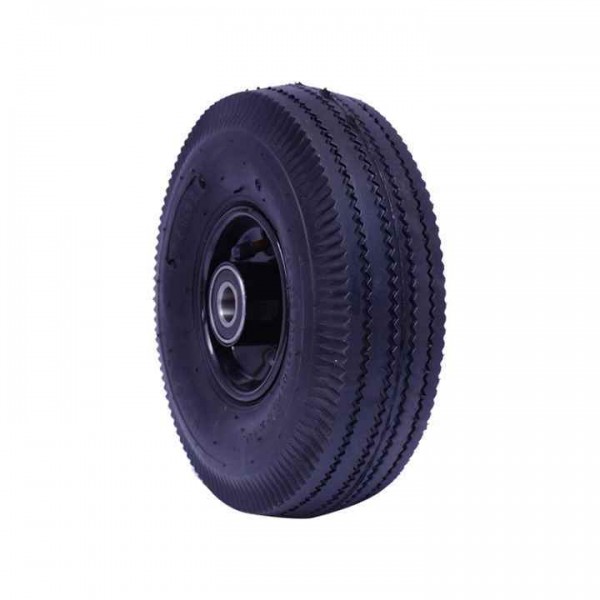 RUEDA CARRETILL ALMACEN NEUMATICA 26CM EJE DE 20MM