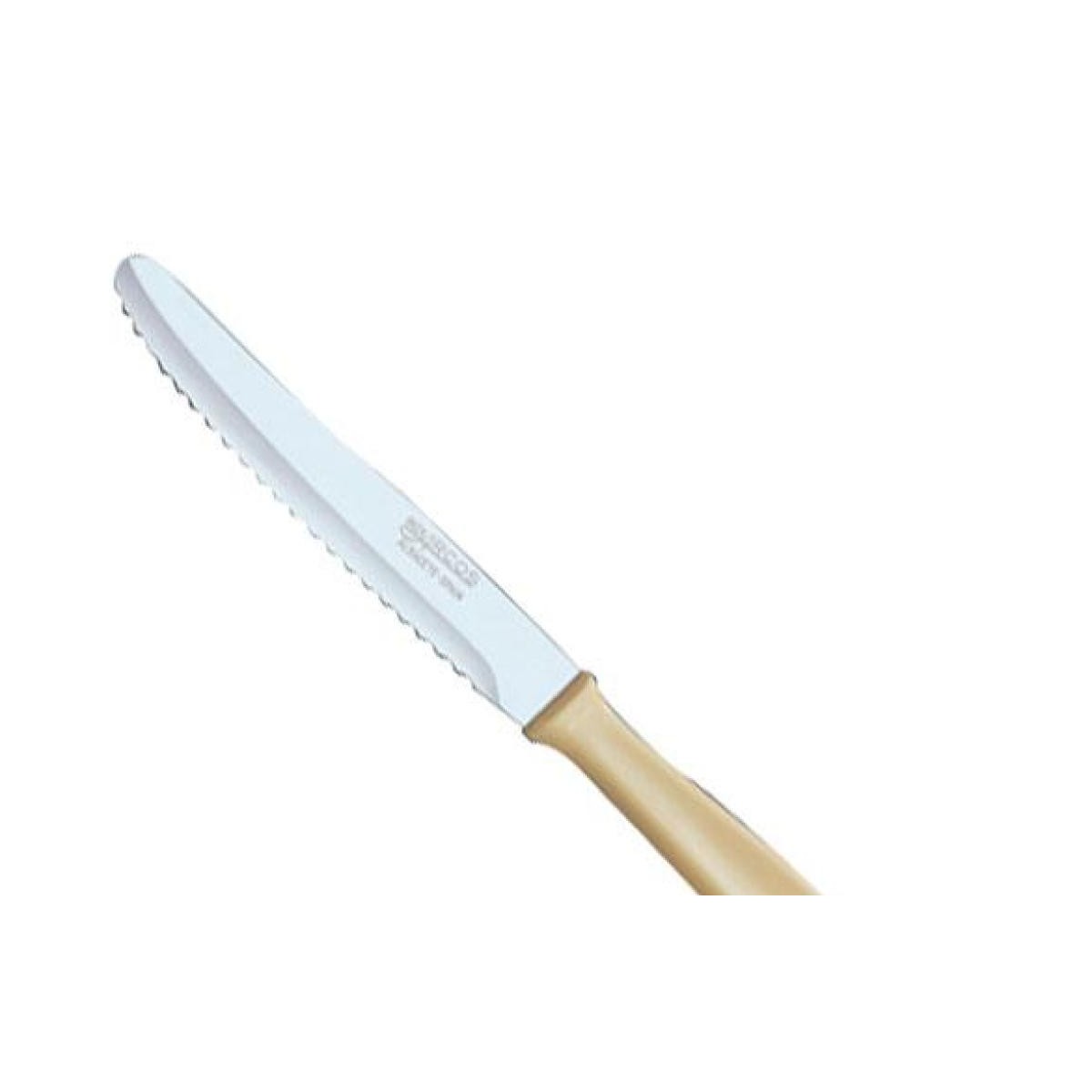 CUCHILLO DE MESA ARCOS MANGO CREMA 125MM