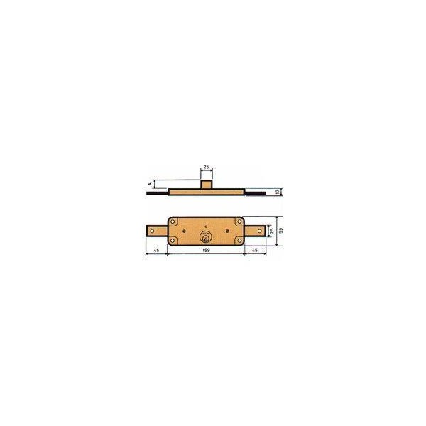 CERRADURA LINCE SOBREPONER PUERTA METALICA 5511